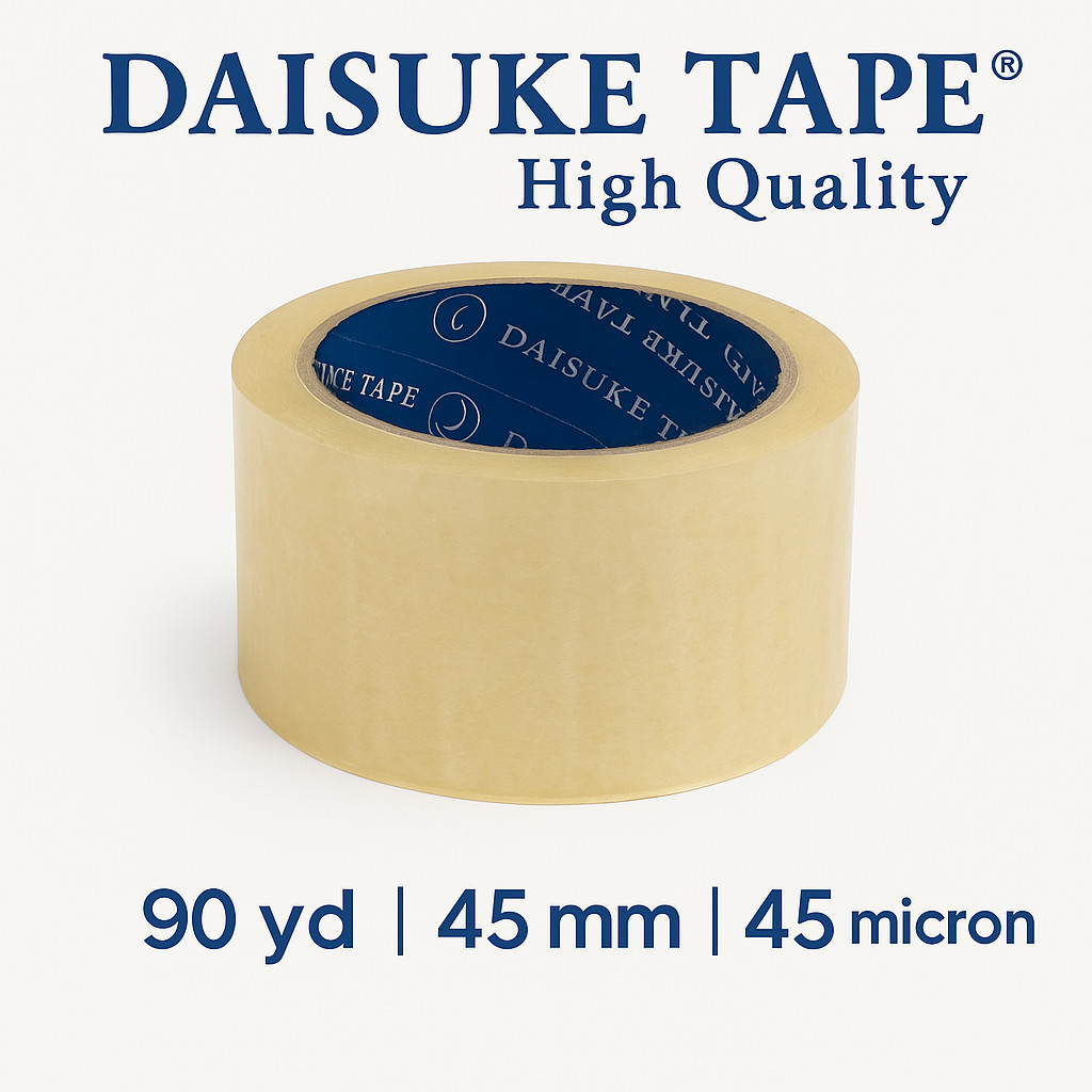 

Lakban OPP Bening 90 Yard Super Lengket – Isolasi Impor Berkualitas untuk Packing & Sealing