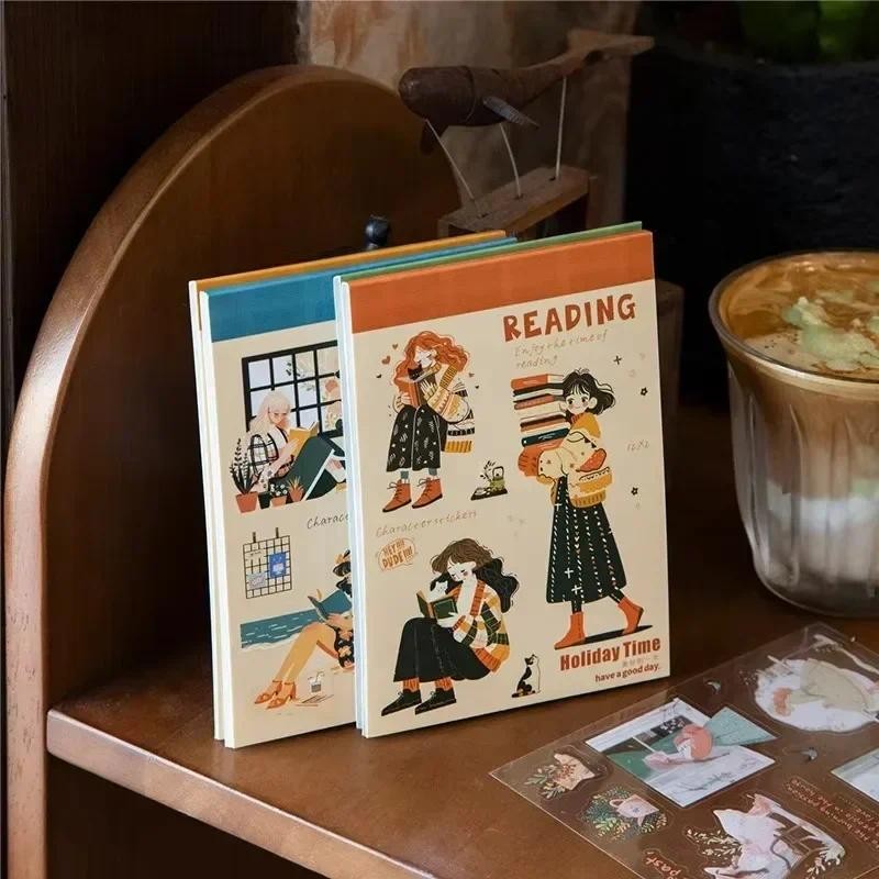 

24 sheets Stickers Daily Festival Landscape Booklets Decorations Clipping Stationery Festival Supplies Facts Materials Accounts