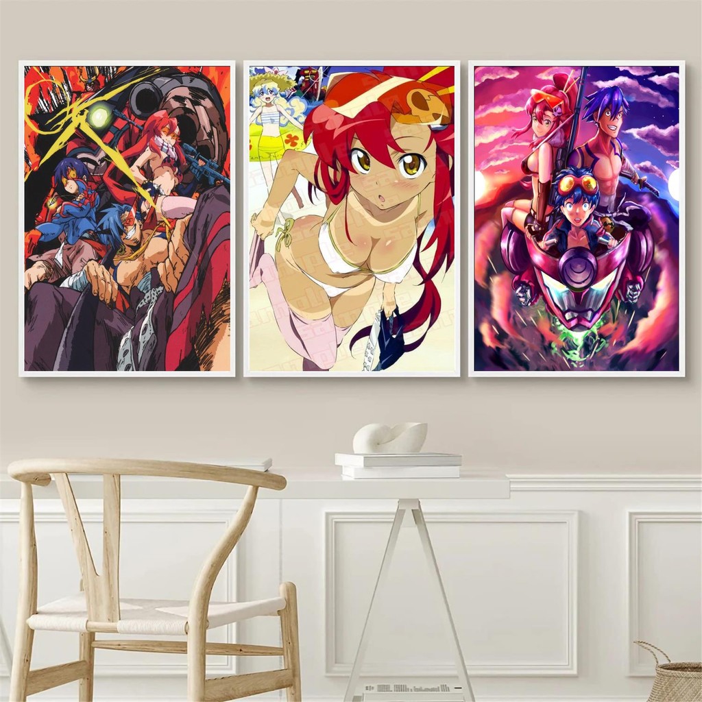 

Gurren Lagann Anime Canvas Wall Art x Modern Home Decor Poster for Bedroom or Living Room Personalized Gift Stylish Family Deco