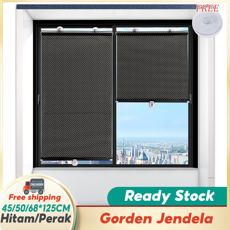 [COD]Gorden Jendela/Tirai Jendela/Gorden Tempel/Tirai Gulung/Penutup Jendela Tirai Gulung