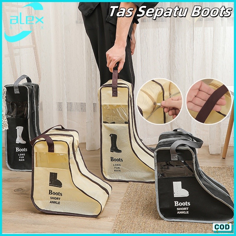 Boots Storage LONG / Boots Storage Long Tas Penyimpanan Tahan Debu Tas Boot Portabel/Tas Sepatu Boot