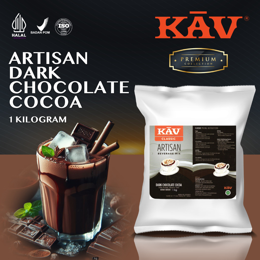 

Kav Powder Drink Dark Chocolate - Bubuk Minuman Coklat Premium 1 Kg