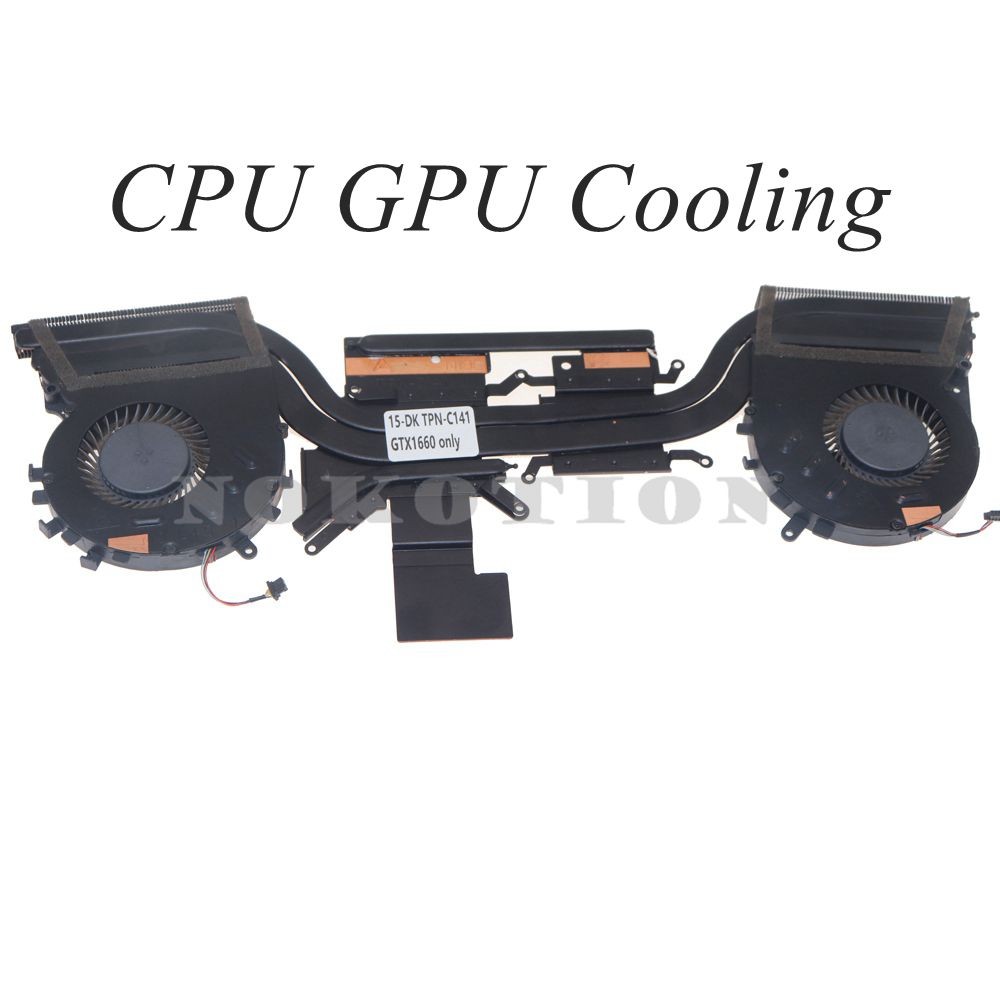 L57171-001 Radiator For HP Pavilion GAMING 15-DK TPN-C141 Laptop CPU GPU Cooling Heatsink Fan GTX166