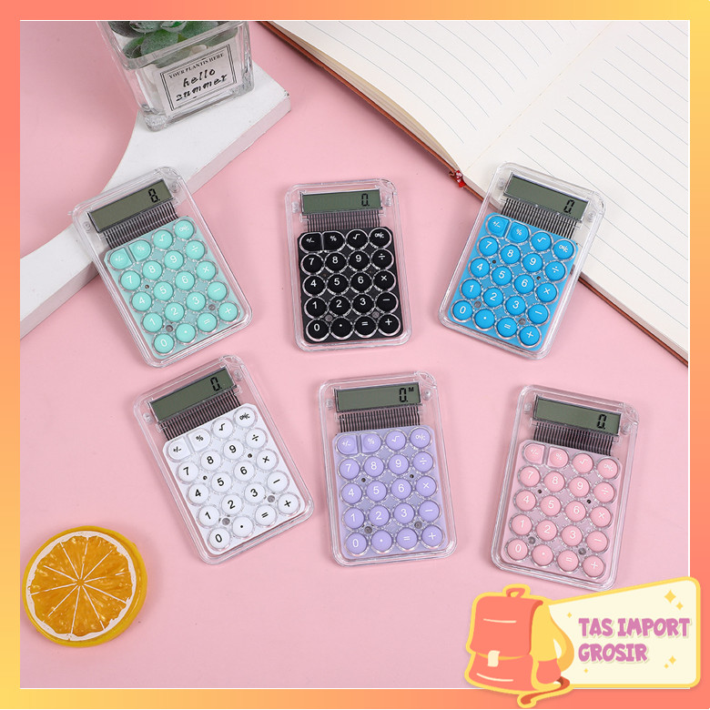 

Tas Import - 6626 Kalkulator Mini 3D / Kalkulator Portabel Aritmatika / Calculator Mini Pocket Size / Kalkulator Warna Makaron Lucu