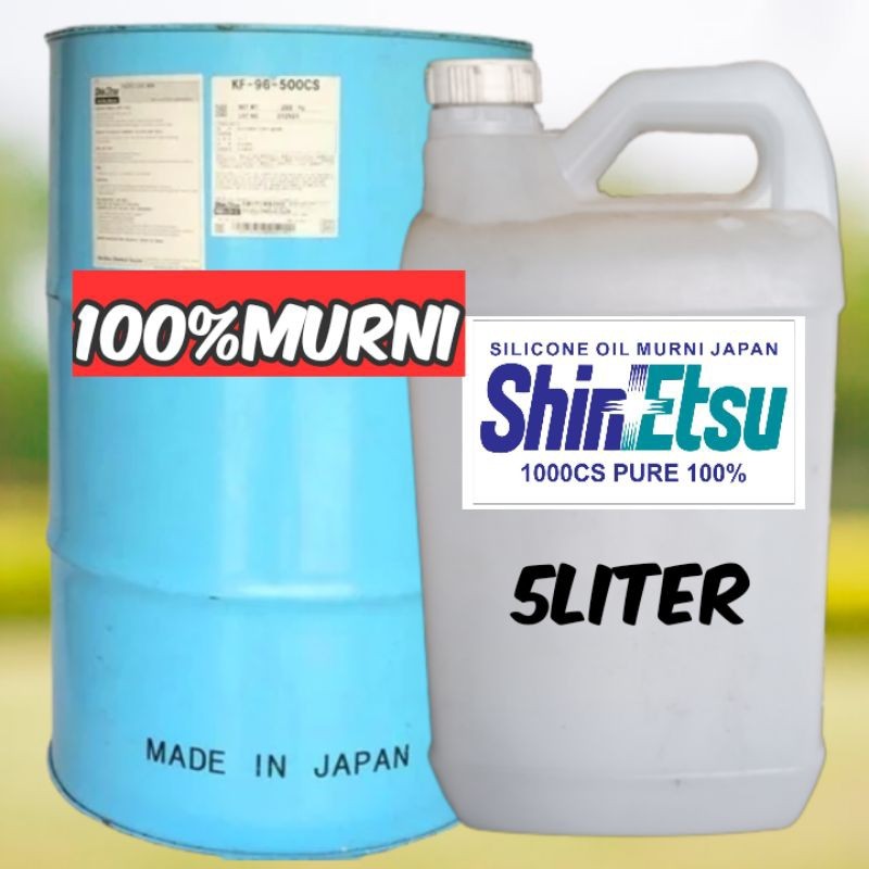 Silikon Oil Murni 1000cps Shinetsu Oryginal Japan 5liter 1liter Bahan Baku Semir Banco