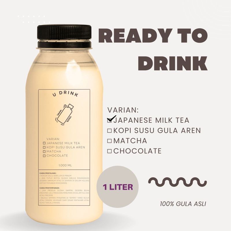 

Minuman Kekinian! Japanese Milk Tea – Teh Susu Jepang Halal & Lezat - 1000ml
