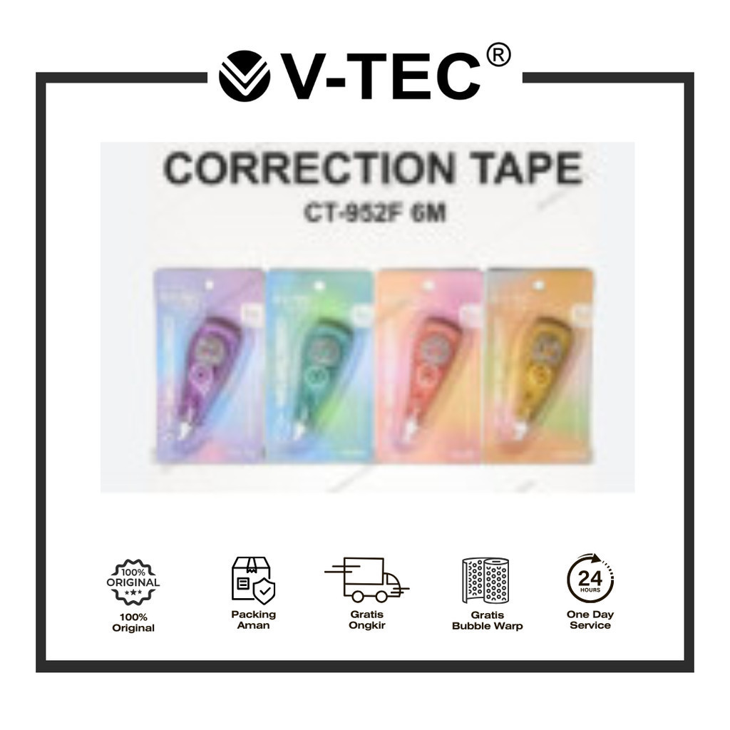 

V-TEC CORRECTION TAPE CT-952F // V-TEC CORRECTION TAPE CT-957 CHL
