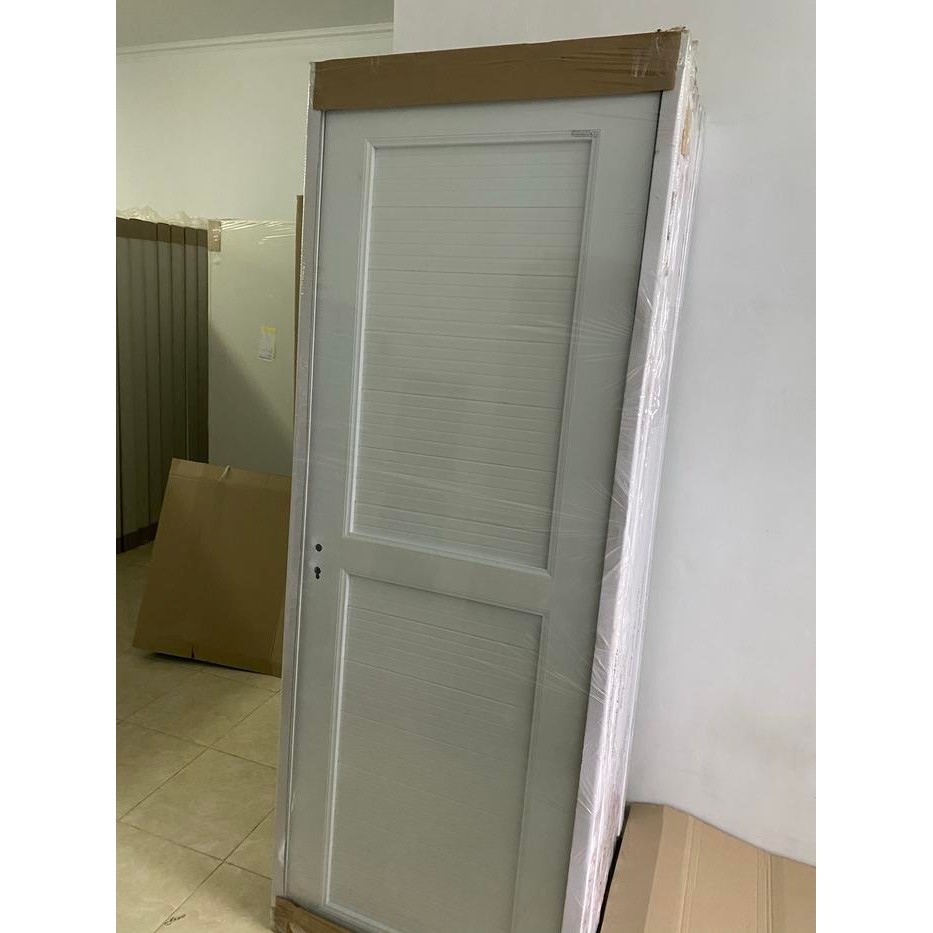 Pintu PVC premium ukuran 80x210 Pannel Double