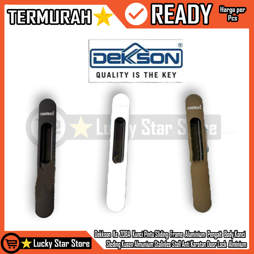 Dekkson Ks Z08A Kunci Pintu Sliding  Frame Aluminium Pengait Body Konci Sleding Kusen Almunium Stali