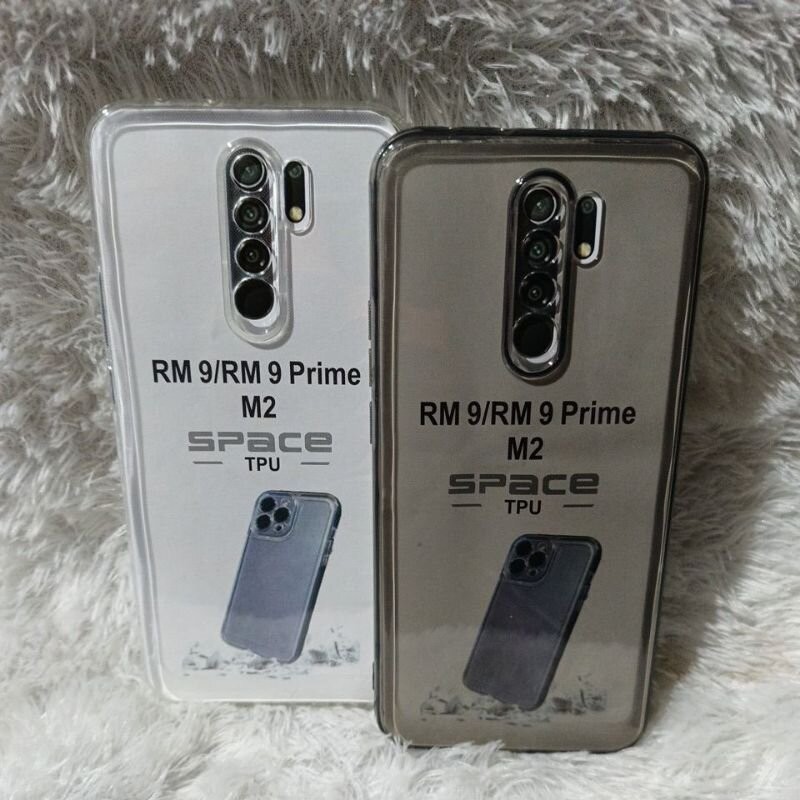 Slicon Case Bening Hitam Xiaomi Redmi 9/9 Prime/M2 Case Space TPU Bening Xiaomi