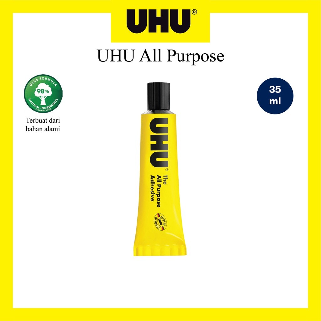 

Lem UHU All Purpose Cair 35 ML / Adhesive Original Made In Germany