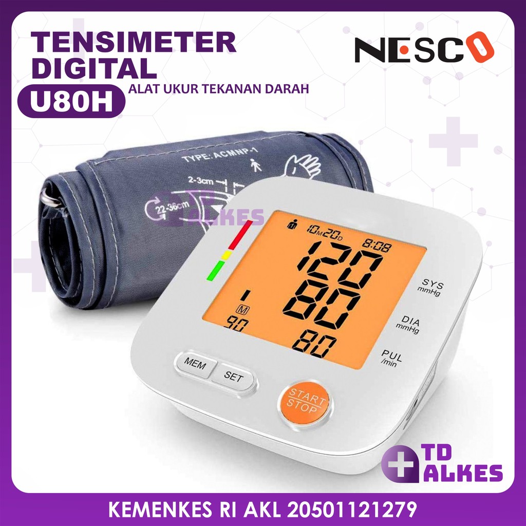 Tensimeter Nesco U80H Tensi Digital Alat Ukur Darah Diagnosa Jantung