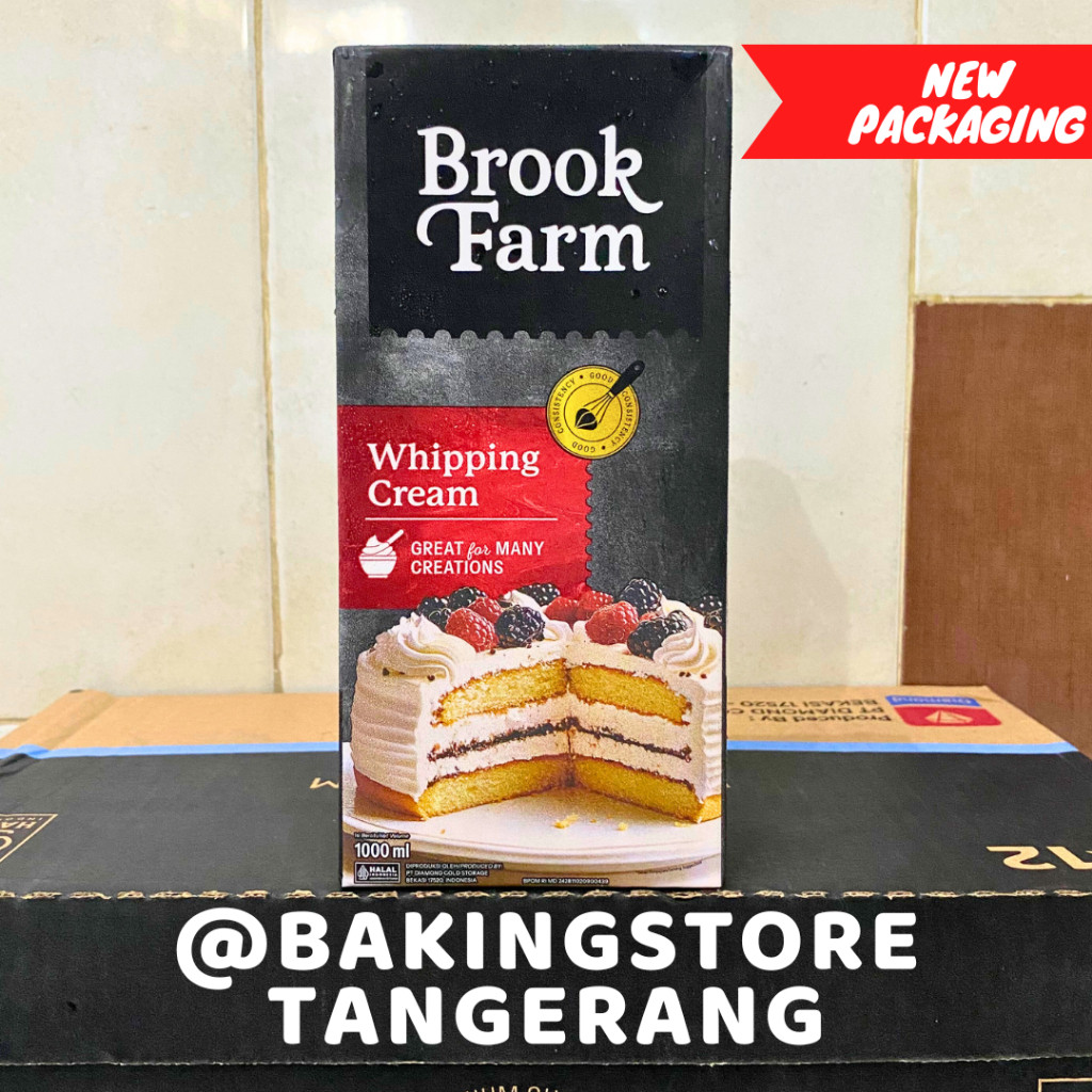 

Brookfarm Whipping Cream Whip Krim 1 L | Whipping Brook farm