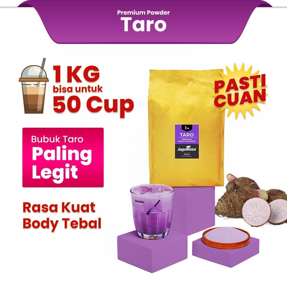 

Jagorista Bubuk Minuman Taro 1 KG Kualitas Premium GOLD