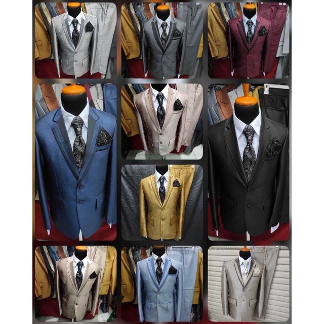 1 Stel Semi Woll (SIZE S M L XL XXL) Jas Maten Jas Pengantin Jas Nikah Jas Pernikahan Jas Akad Nikah