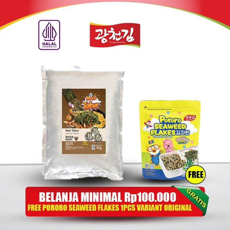 

KC. Nori Tabur Rumput Laut Panggang 1Kg