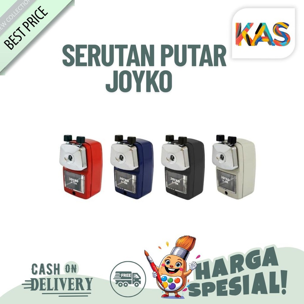 

Sharpener Meja Rautan Serutan Putar Joyko A-5M Bahan Metal