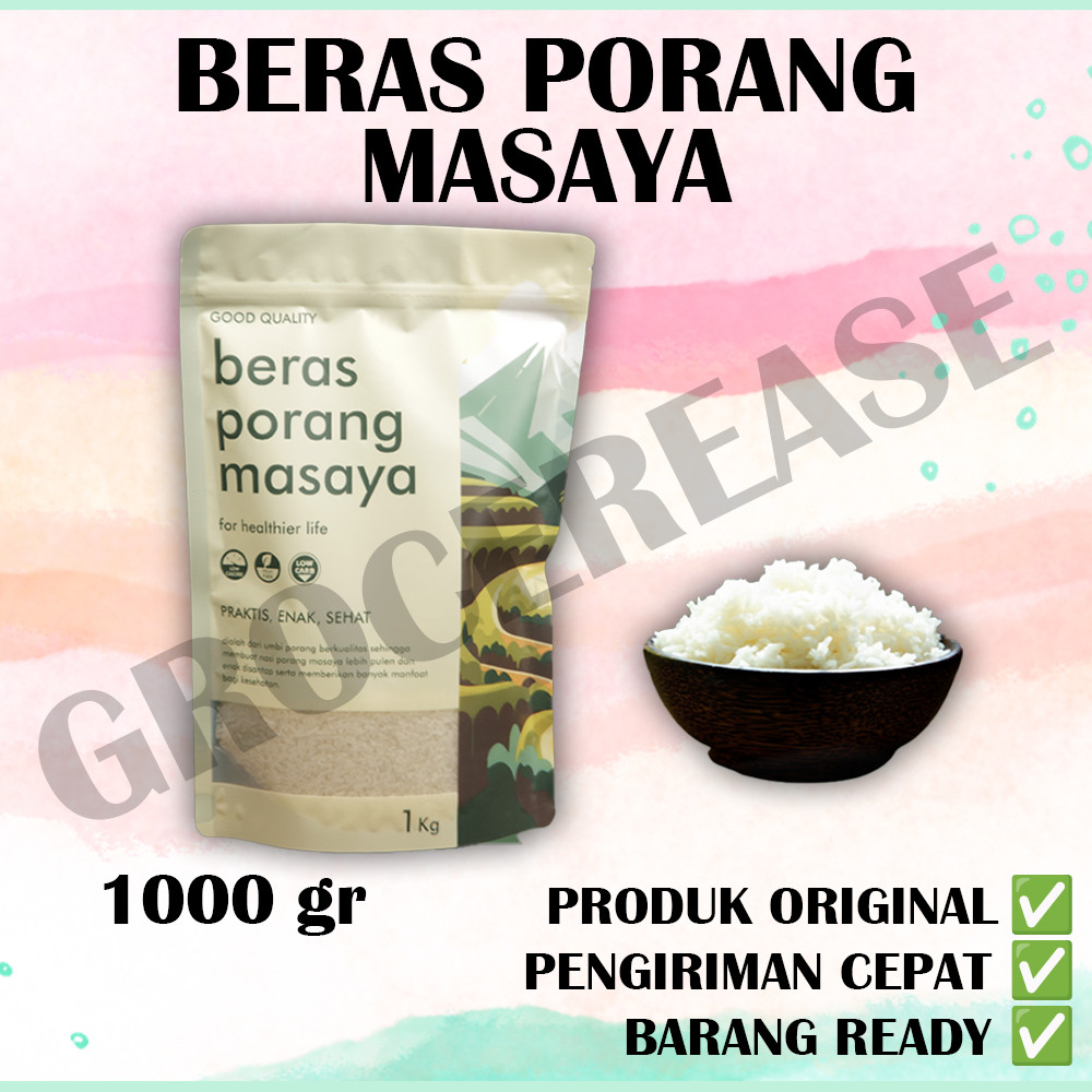 

Beras Porang Masaya Rendah Kalori 1 Kg Glucomanan Tinggi