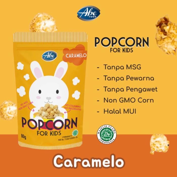 

ABE Food Pop Corn For Kids | Popcorn Snack Cemilan Sehat Anak - Caramelo