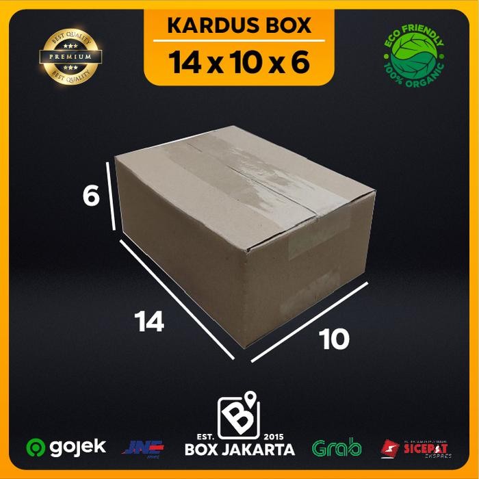

KARDUS BOX uk 14x10x6 CM Kotak Packaging Corrugated SHEET POLOS