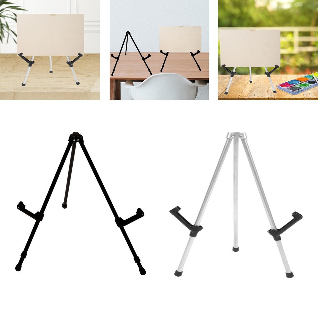 

hobbiewoo Portable Display Easel Practical Stable Folding Tripod for Shows Photo