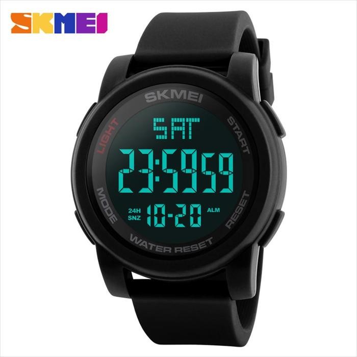 Jam Tangan Pria SKMEI Digital 1257 Men Jam Tangan Digital LED Original Watches - Hitam