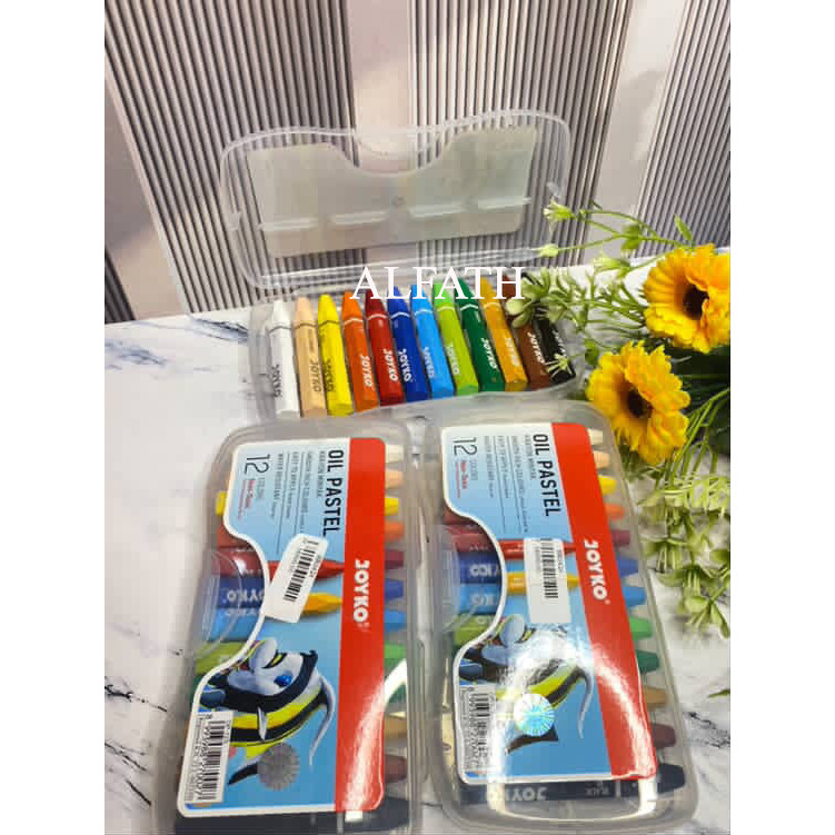

Crayon Joyko 12 Warna / Crayon Oil Pastel / Crayon Aman Anak / Krayon Minyak