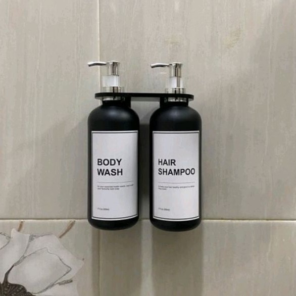 Dispenser sabun cair 500ml,dispenser sabun hotel,gantungan botol sabun shampoo,breket botol sabun, d