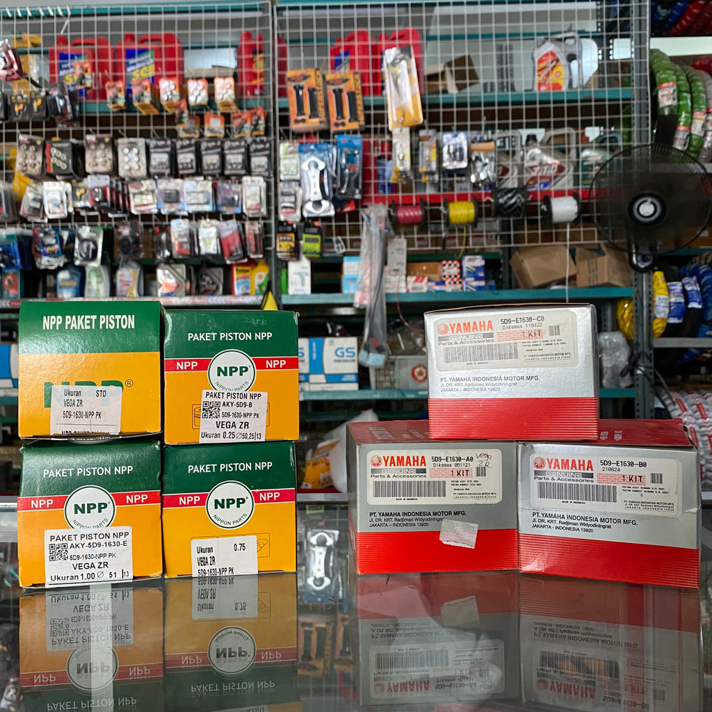 Piston Kit Vega ZR Jupiter Z Robot Jupiter Z 2011 Original Merek (NPP, YGP)