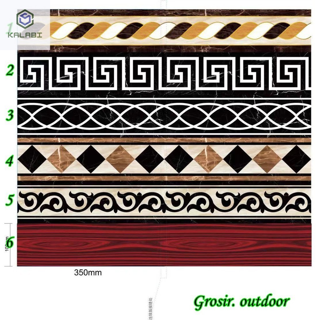 LIST BORDER STIKER 10 METER WALL BORDER