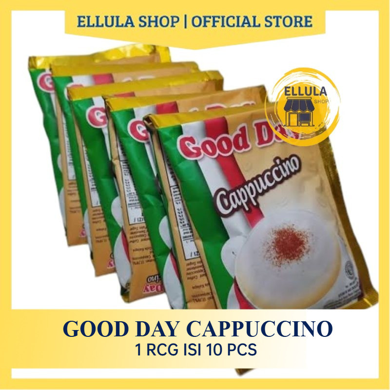 

ELLULA Shop - Kopi Good Day Cappucino rencengan isi 10sachet [Renceng]