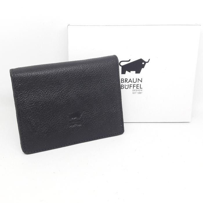 

【YANA-M】DISKON!!! Dompet Kartu /Card Holder Kulit Braun Buffel Import Hitam - Hitam