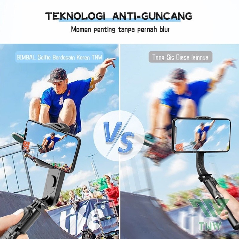 TNW Gimbal Q-18 Q18 Q18 Stabilizer Handphone Auto Balance Selfie Stick & Tripod ORICO
