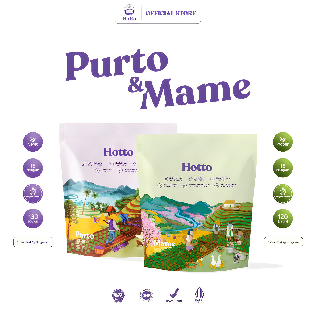 

Mix 1 Hotto Purto & 1 Hotto Mame 28 Sachet Free Ongkir