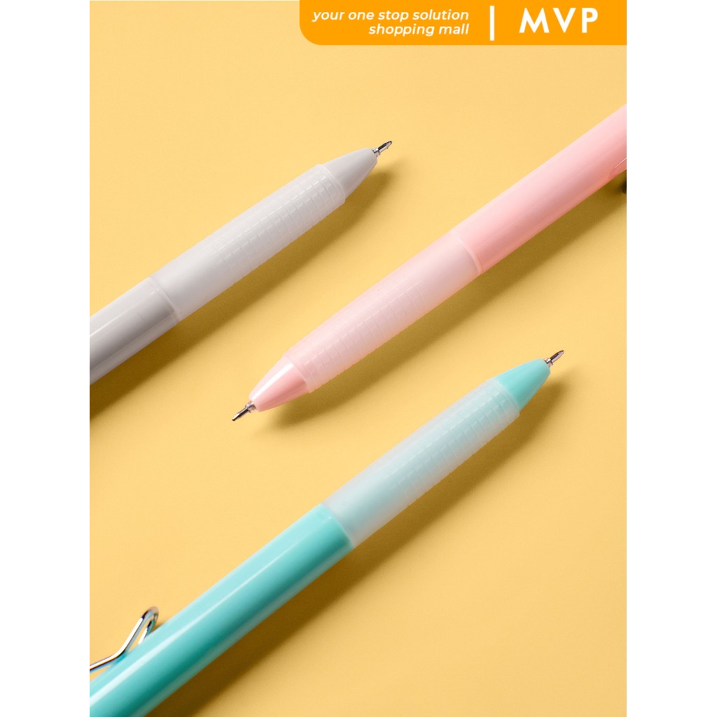 

MVP Pulpen Gel Klik 0.5 mm Retractable Tinta Pekat dan Halus Bolpoin Korea