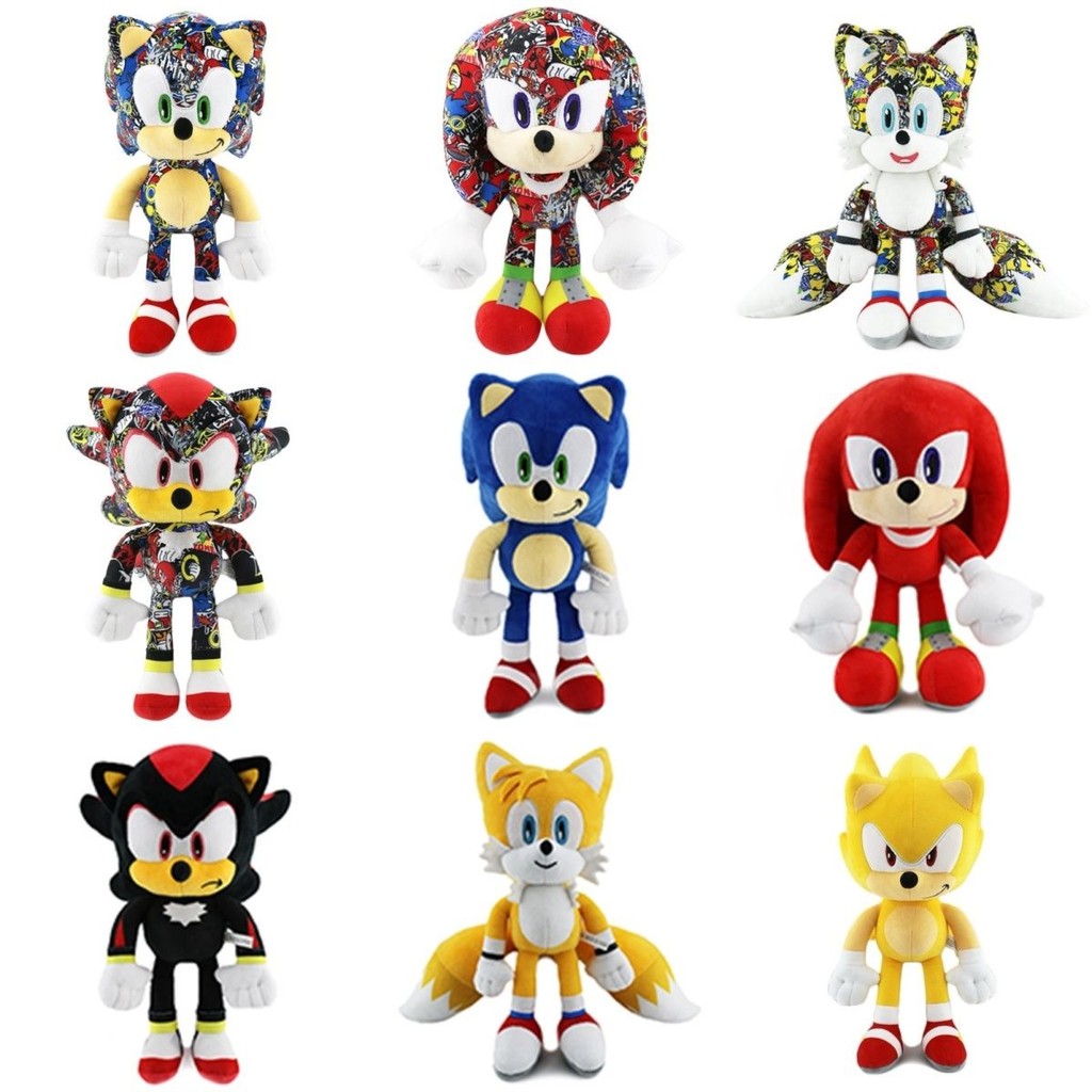 Boneka Mainan Sonic Super Sonic Plush Tails Sonic Hedgehog Baru