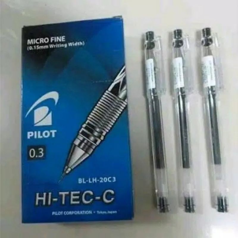 

Pulpen Pilot Hitech-C 0.3mm Original 12 Pcs new
