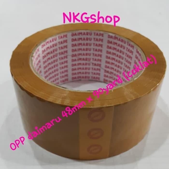 

Promo SUPER PROMO !! Lakban Daimaru 2" 48mm x 90yard (1dus = 72roll) - Cokelat Terlaris