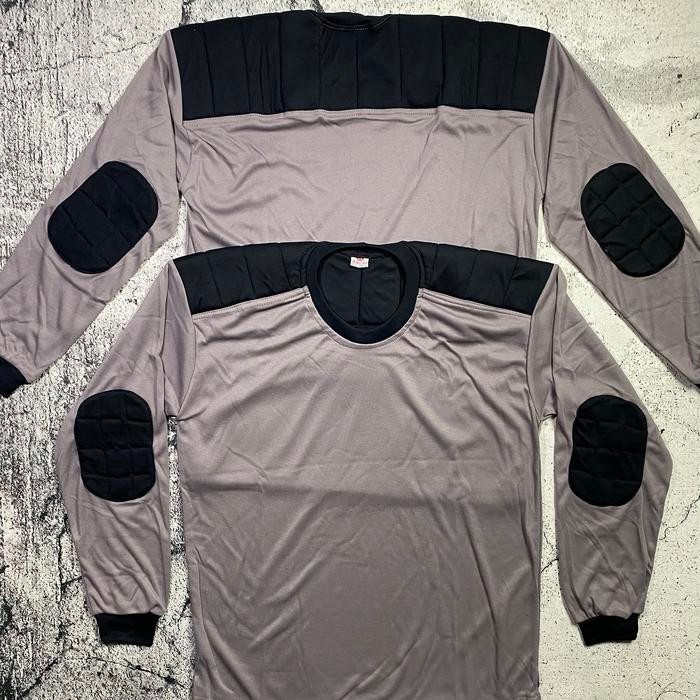 Kaos Lapangan Panjang Decker Busa TEBAL Kaos Proyek PHH Kaos Bantal Biru Merah Orange Hijau Hitam - 