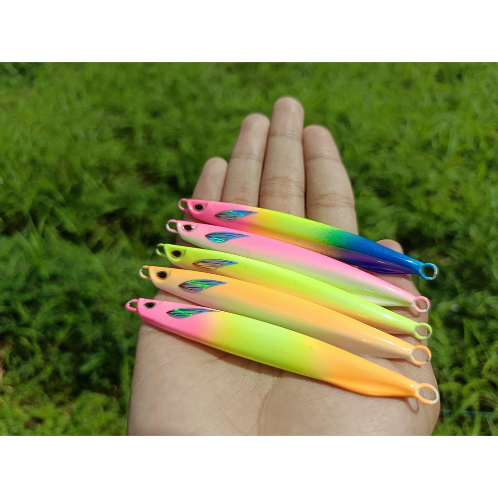 Metal Jig Flash Teri Full GID Umpan Pancing Laut Jigging
