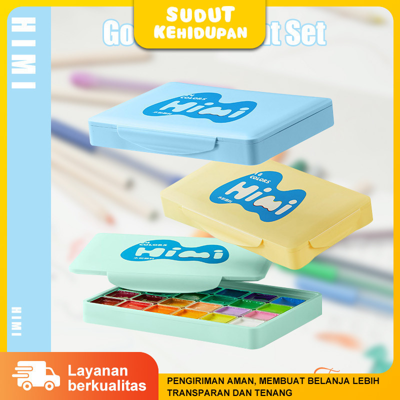 

Himi Jelly Paint Gouache Set Cocok untuk Anak Pemula Portable 30ml 18 Warna / 24 Warna