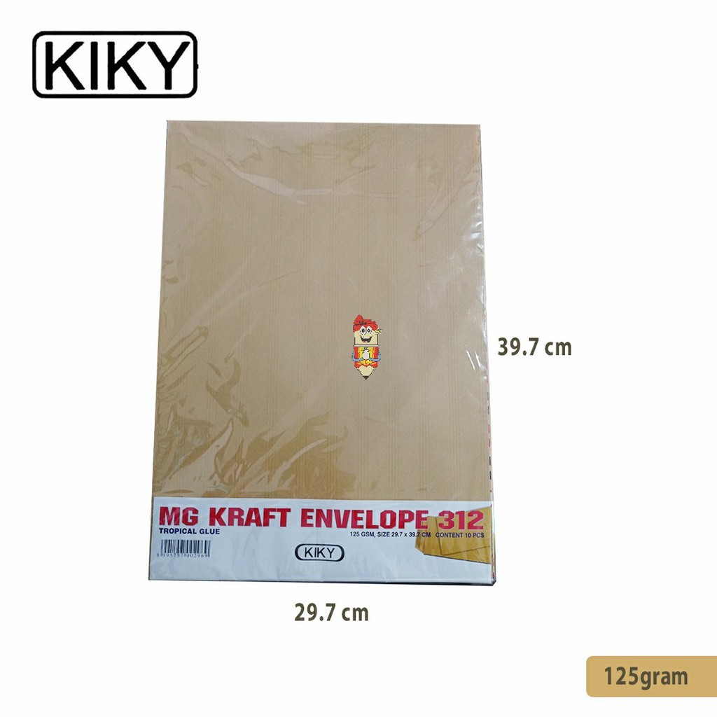 

Amplop cokelat 312 Kiky isi 10 pcs 39.7 cm x29.7 cm