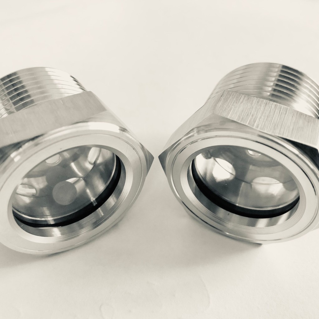 1-11.5" NPT Thread Stainless Steel Oil Sight Glass,Oil Viewports,Level Window For Air Compressor Gea