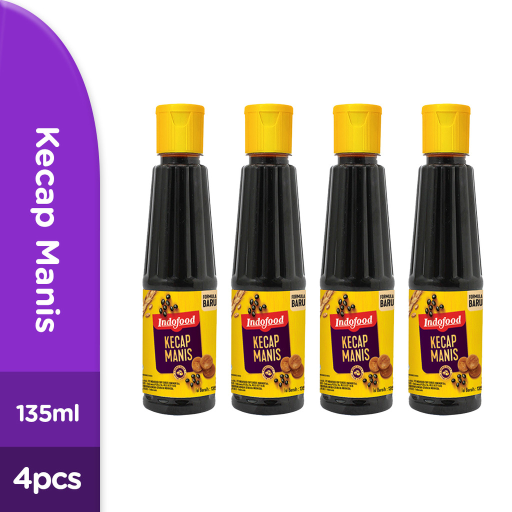 

4 PCS - Kecap Manis Indofood 135 ml