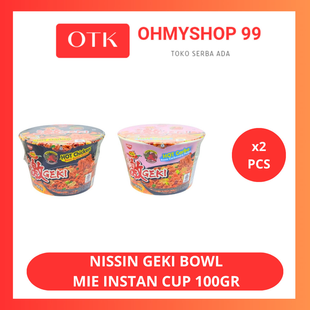 

Nissin Geki Bowl Ramen Mie Instan Jepang 100gr x 2pcs