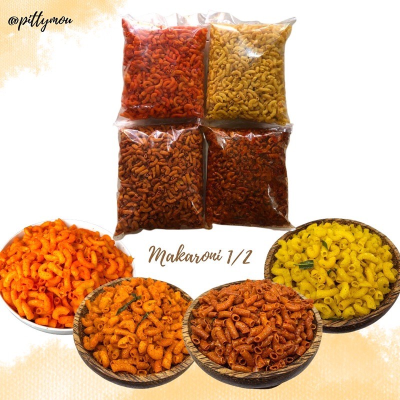 

MAKARONI 1/2 (Pedas Jeruk, Balado, Original, Pedas Minyak)