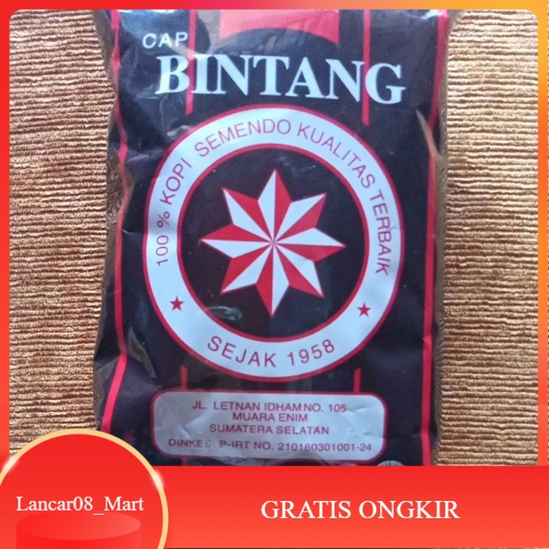 

【L-MART】DISKON!!! Kopi Bubuk Cap Bintang asli Semendo berat 250 gram