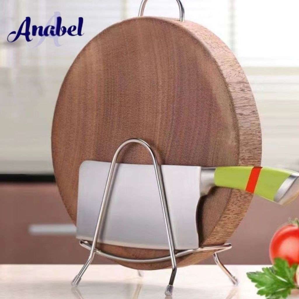 ELMO Rak Tutup Panci Stainless Tempat Penyimpanan Talenan Anti Slip Rak Serbaguna