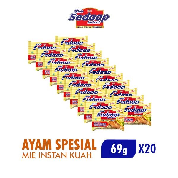 

Mumpung Murah Sedaap Mie instan Ayam Spesial 69 gr x 20 pcs