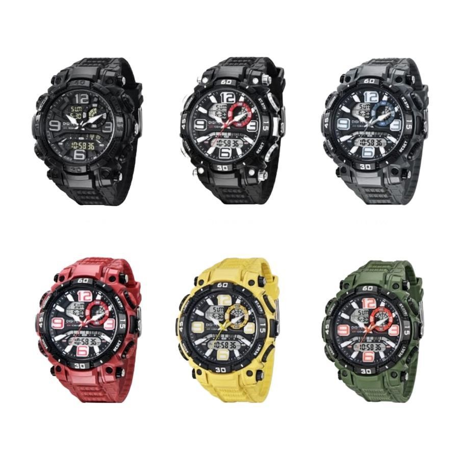 Original 100% Promo original Digitec DA-2030T Jam Tangan Pria Double Time DA2030T 2030 2030T Garansi